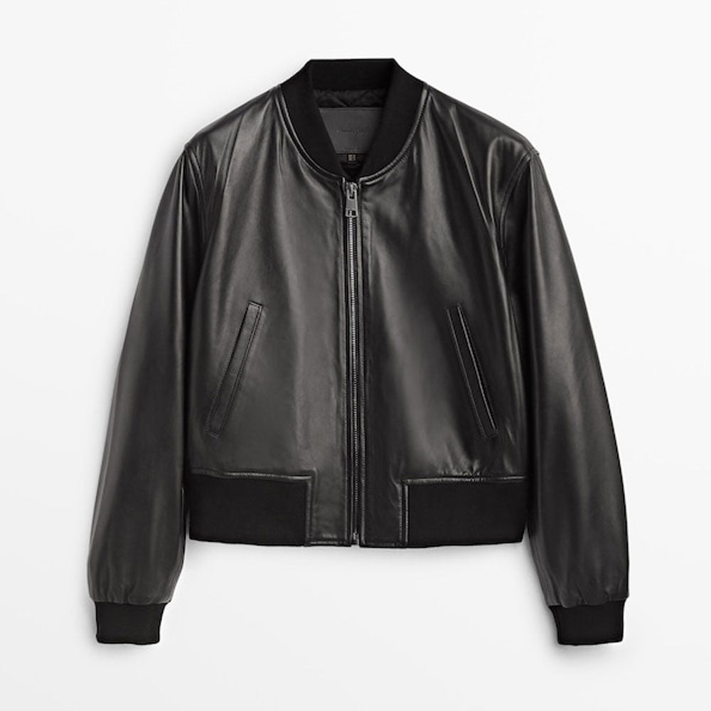 Womens RAF Aviator Sheepskin Shearling Bomber Leather Jacket
