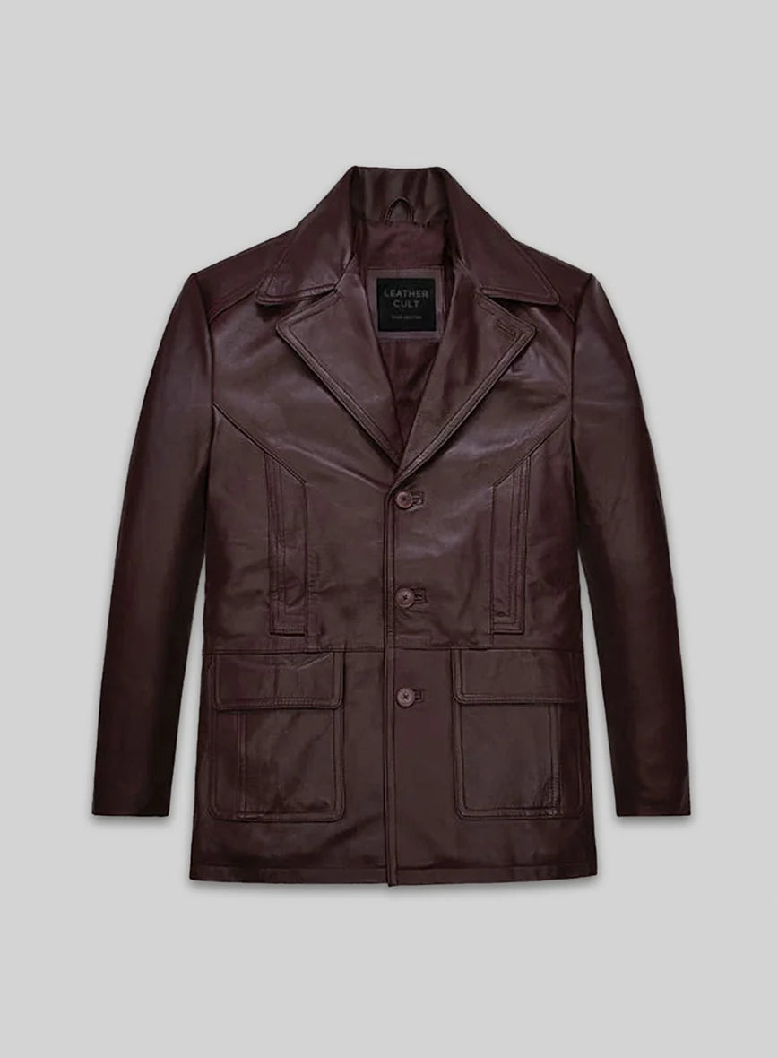 Johnny Depp Donnie Brasco Leather Blazer