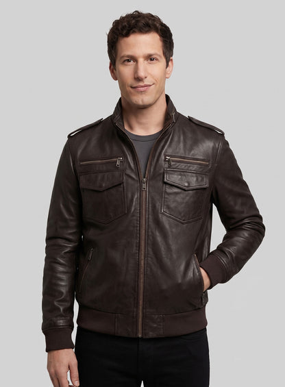 Andy Samberg Brooklyn Nine-Nine Leather Jacket