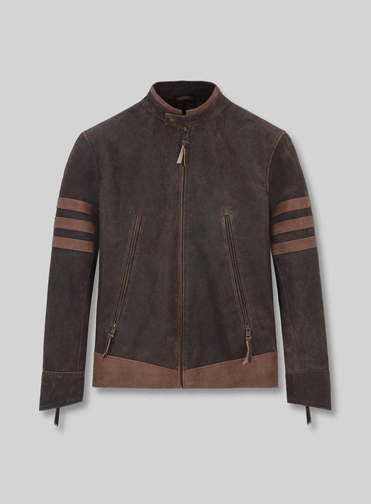 X-Men Origins Wolverine Leather Jacket – Hugh Jackman Logan Brown Movie Jacket
