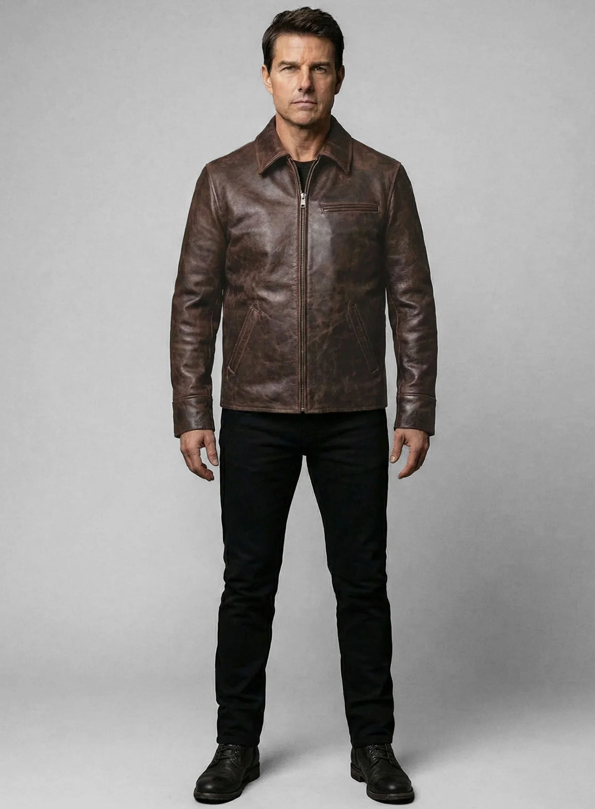 Tom Cruise Mission Impossible Final Reckoning Leather Jacket