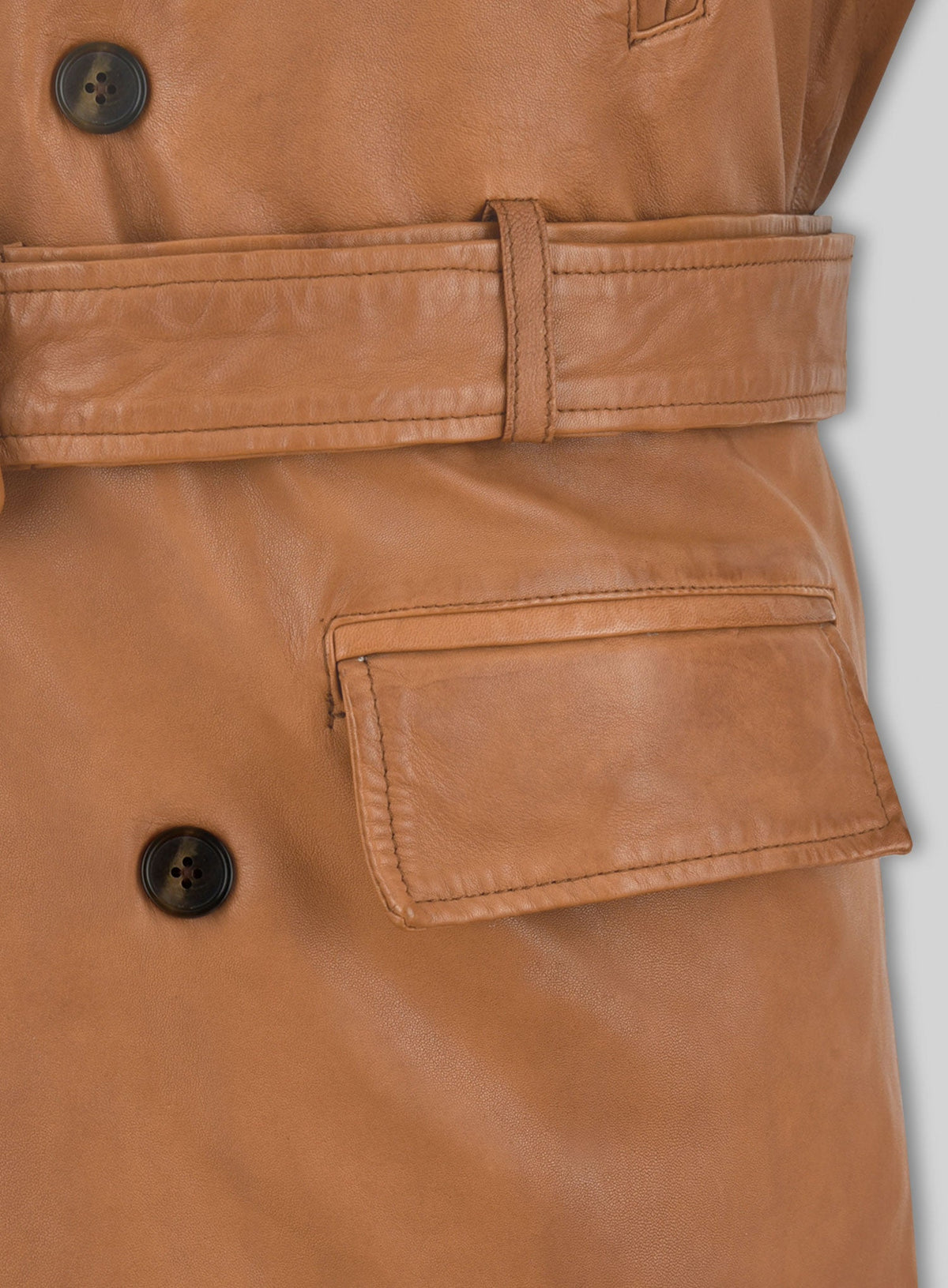 Brad Pitt Legends of the Fall Leather Trench Coat