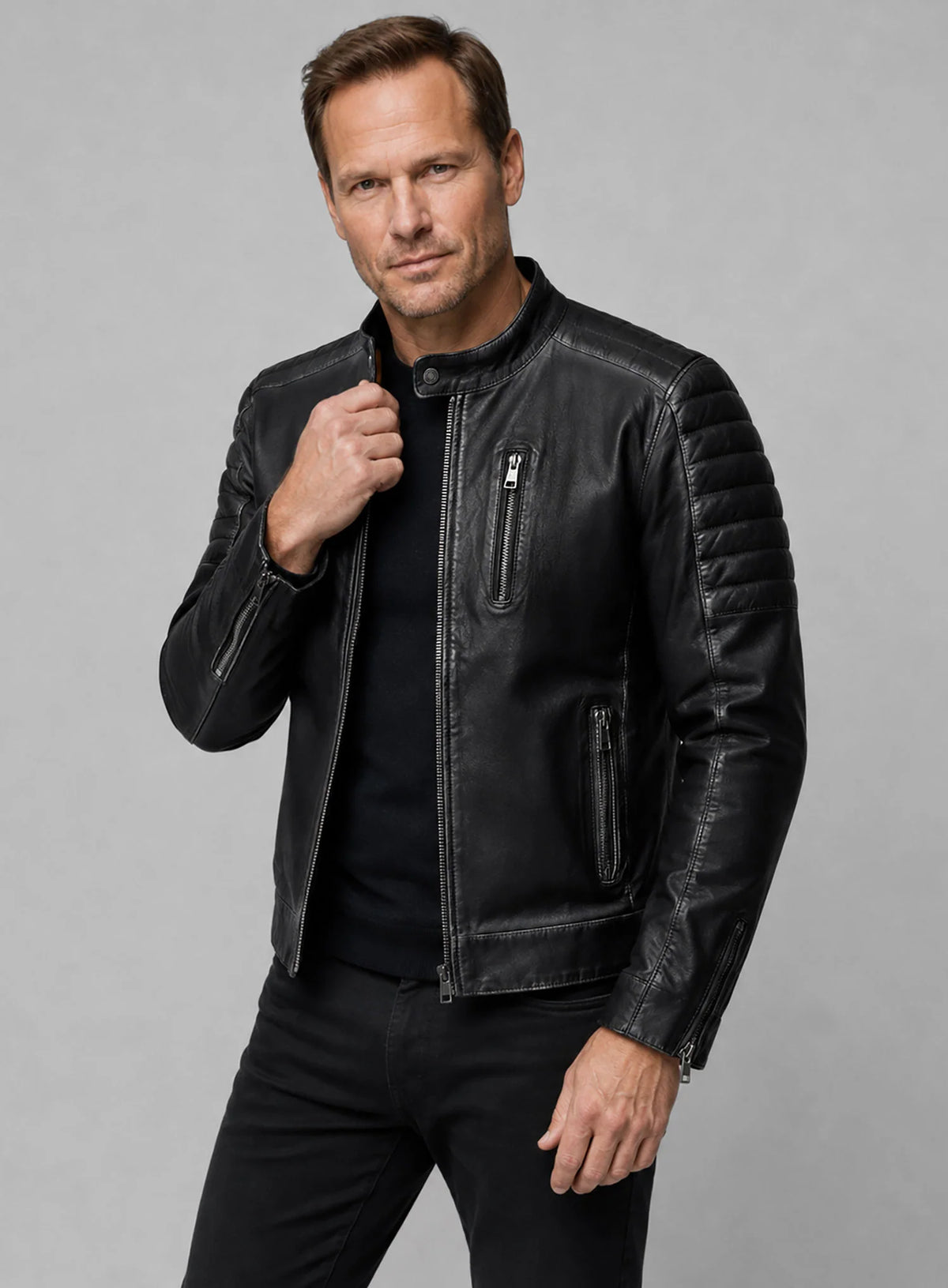Patrick Wilson Moonfall Leather Jacket