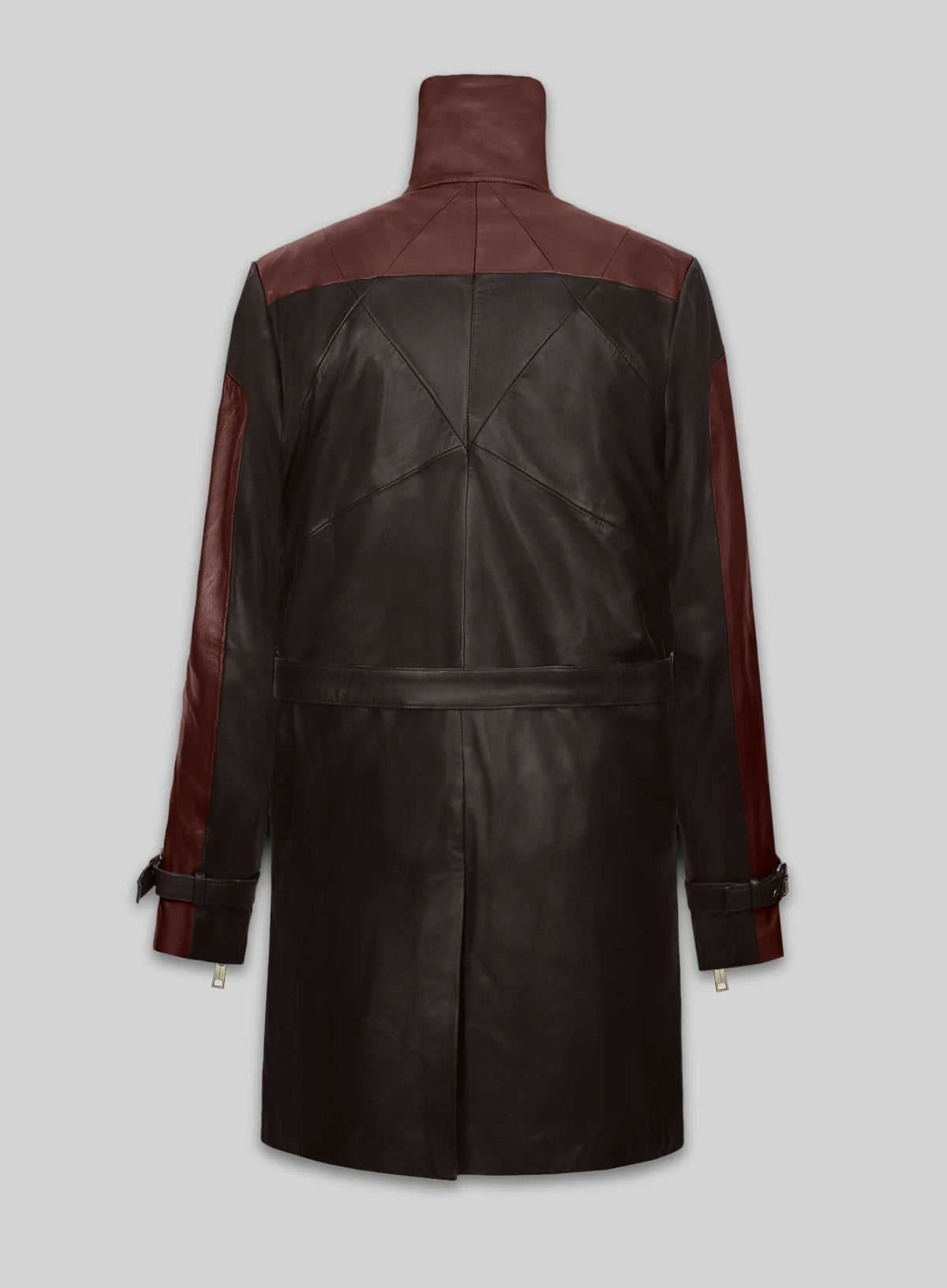 Brown Aiden Pearce Watch Dogs Leather Trench Coat