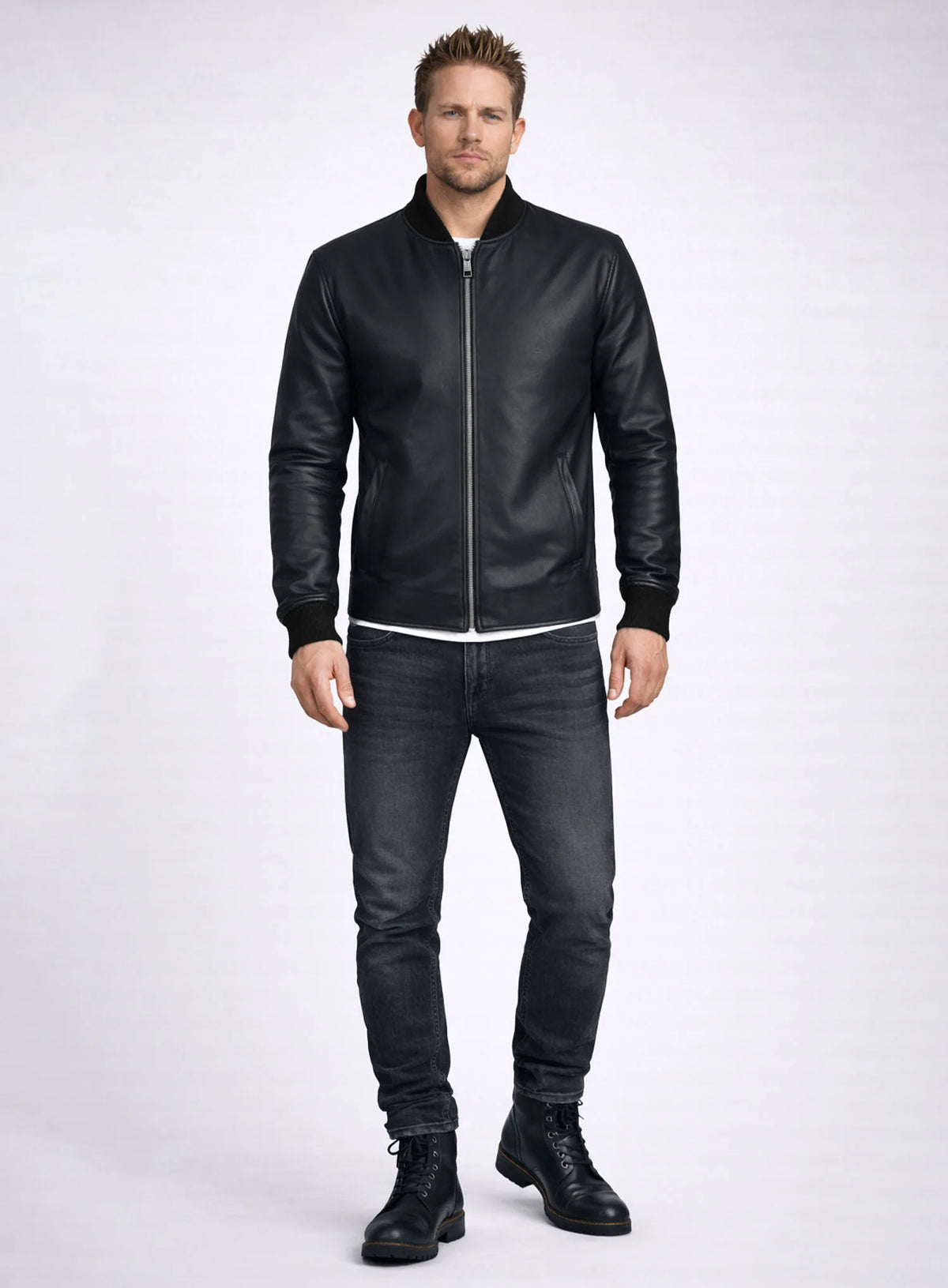 Charlie Hunnam Leather Jacket #2