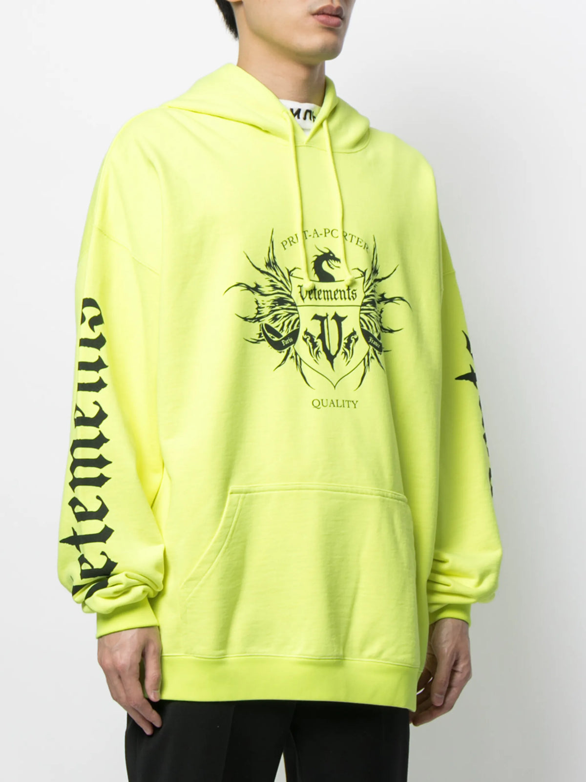 Vetements Logo-Print Pullover Hoodie