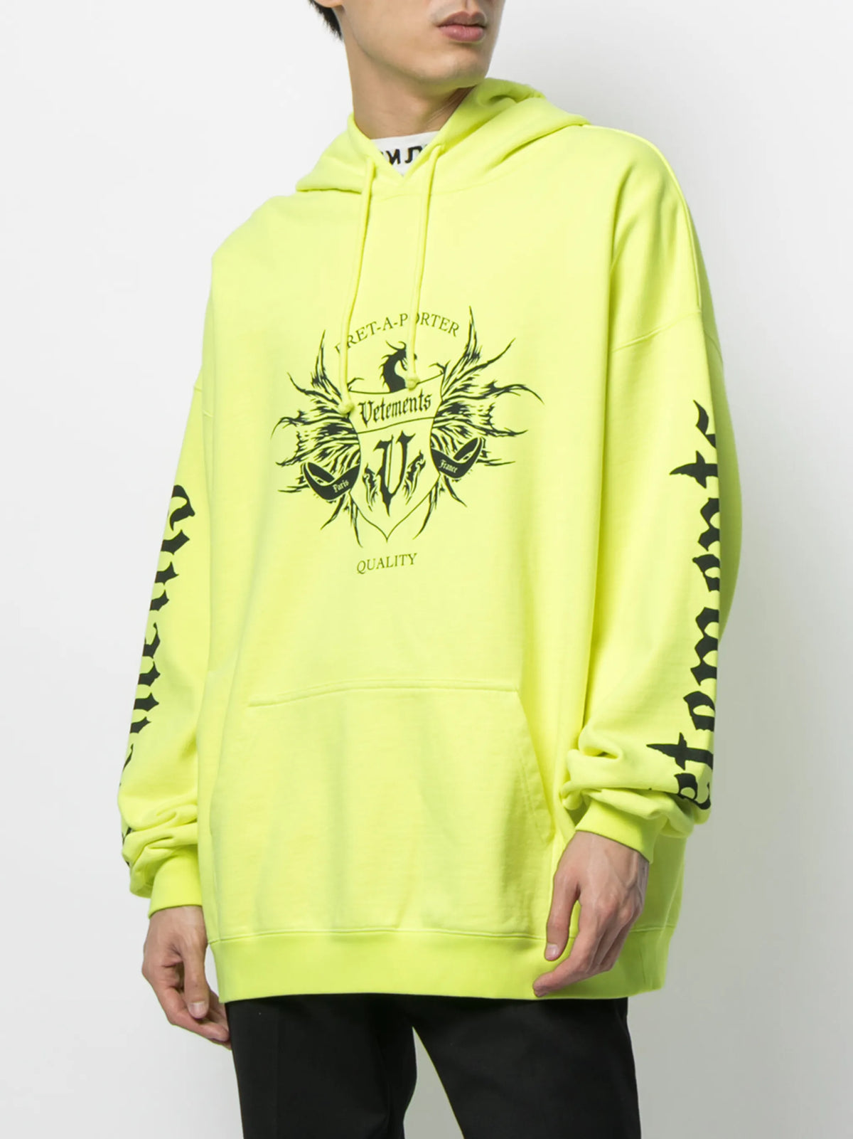 Vetements Logo-Print Pullover Hoodie