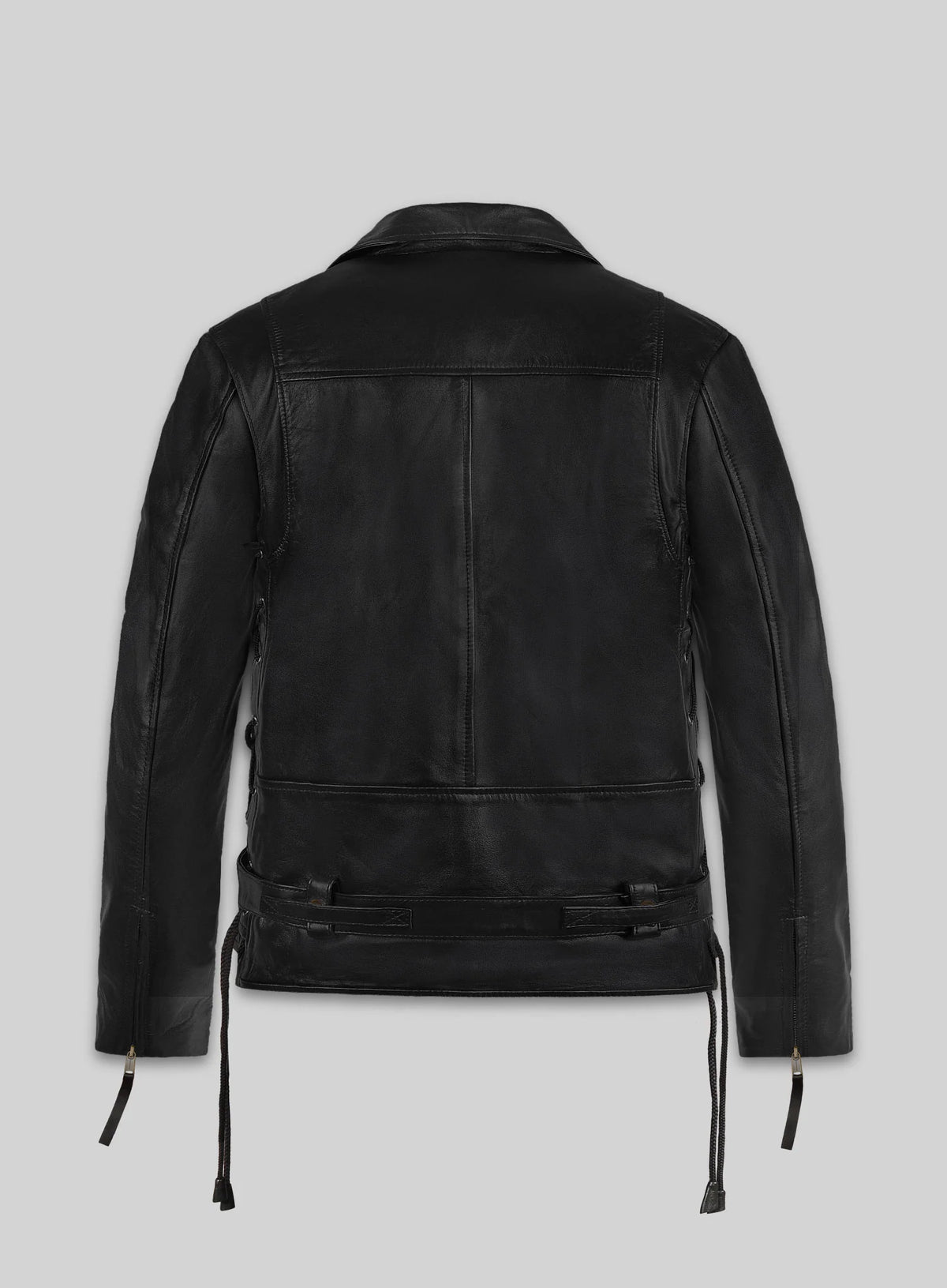 erminator 2 Arnold Schwarzenegger Leather Jacket – T-800 Black Biker Movie Replica