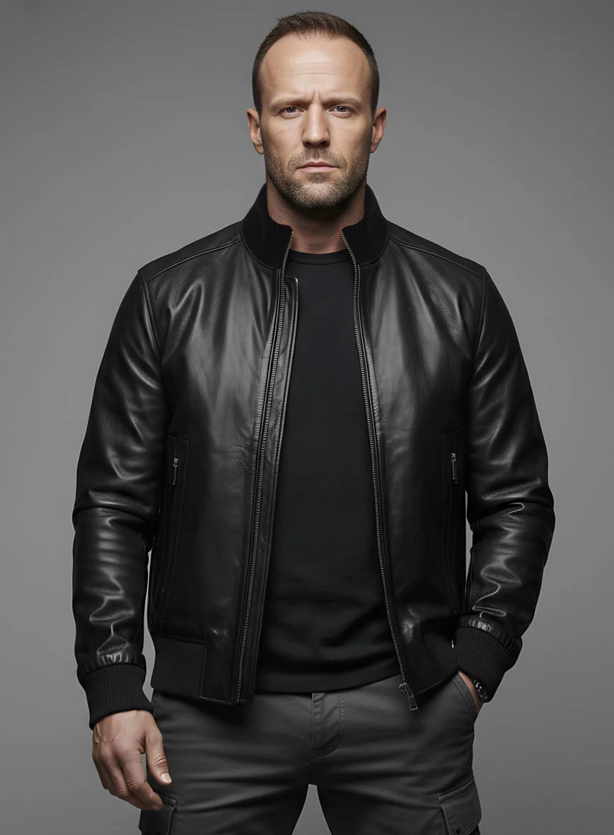 Jason Statham Hobbs &amp; Shaw Leather Jacket