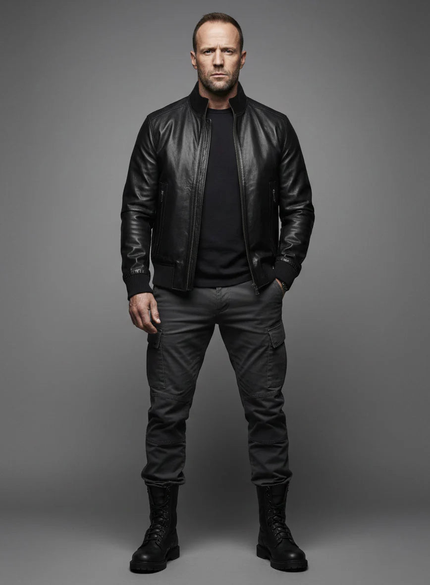 Jason Statham Hobbs &amp; Shaw Leather Jacket