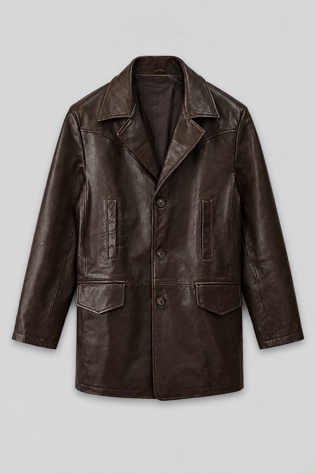 Aaron Eckhart Love Happens Leather Trench Coat
