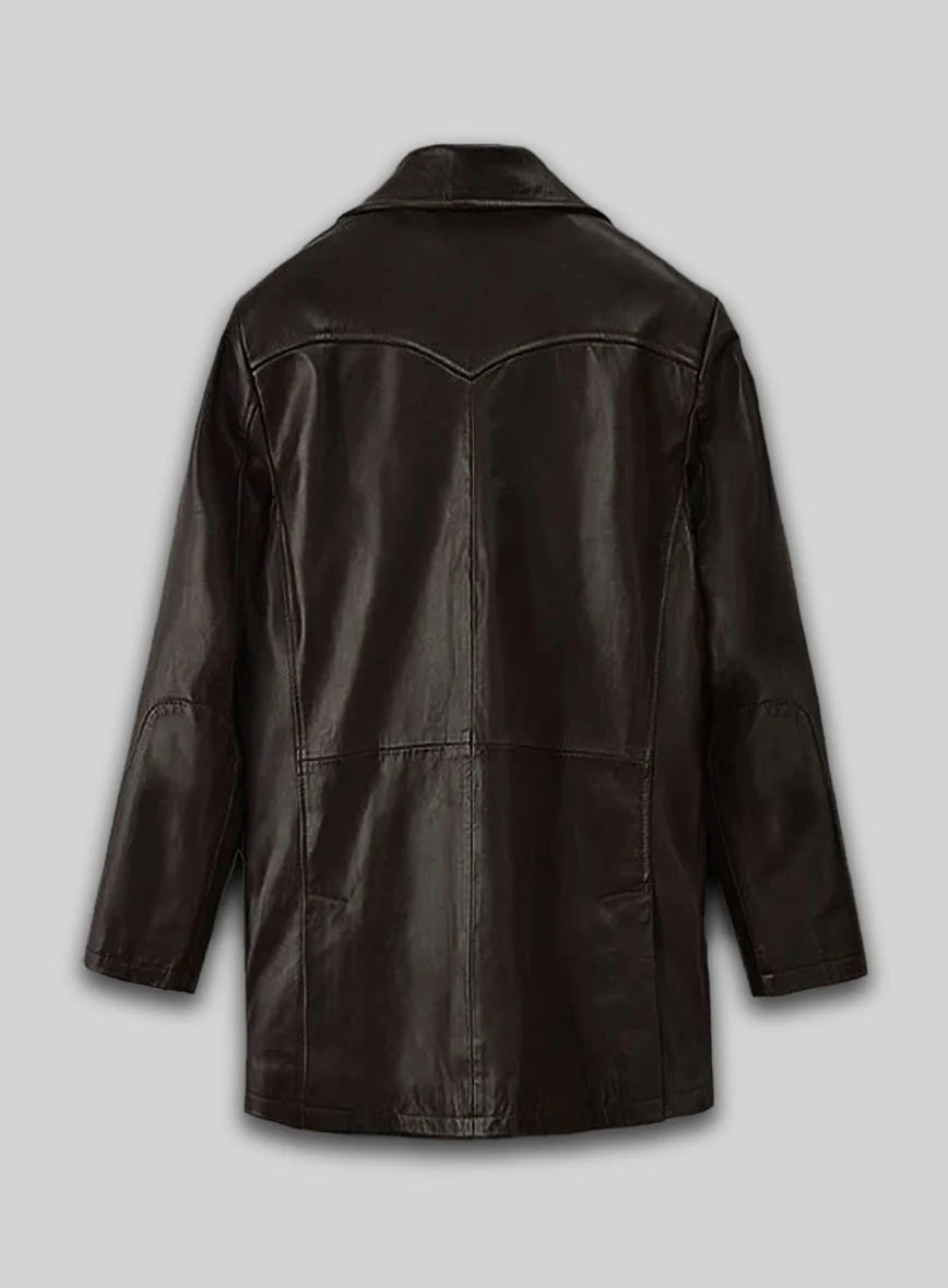 Aaron Eckhart Love Happens Leather Trench Coat