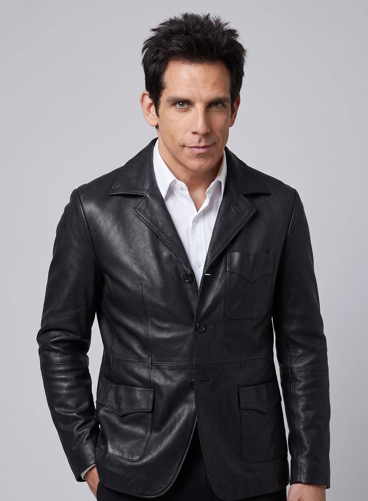 Ben Stiller Leather Blazer