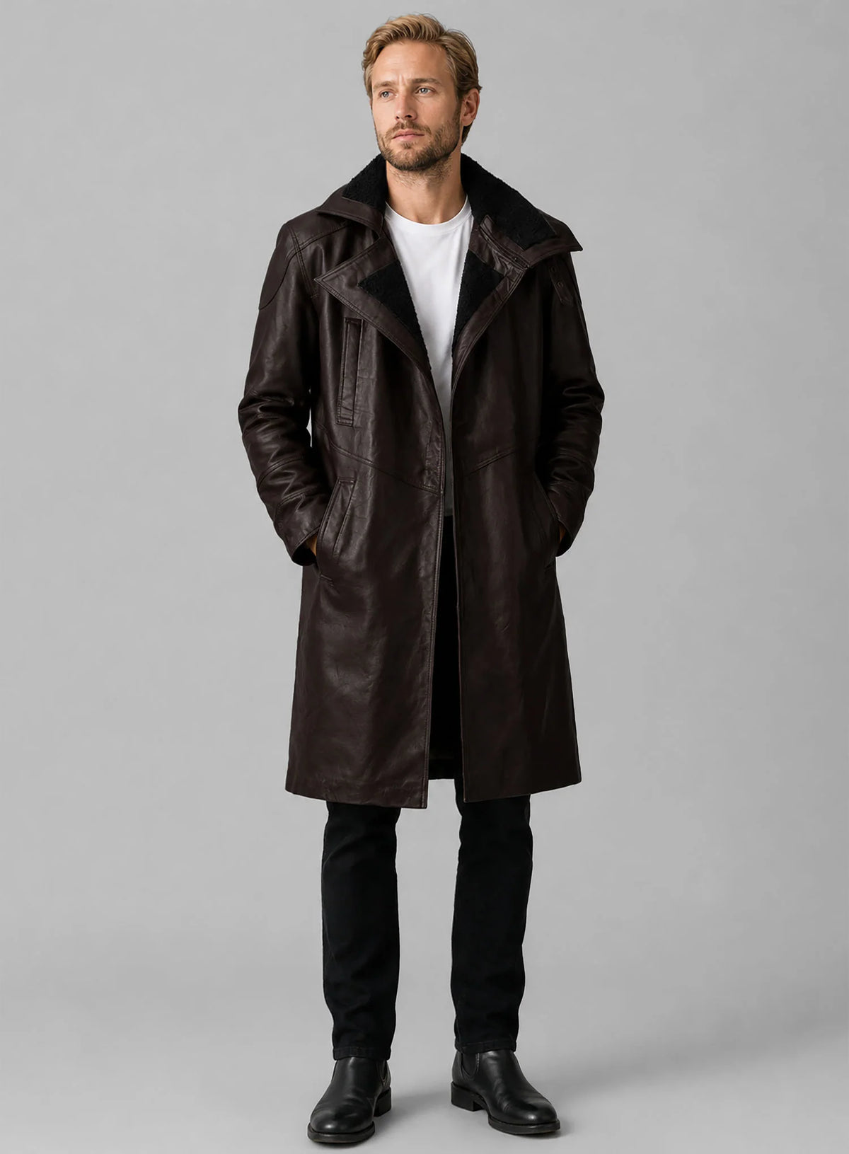 Ryan Gosling Blade Runner 2049 Leather Long Coat