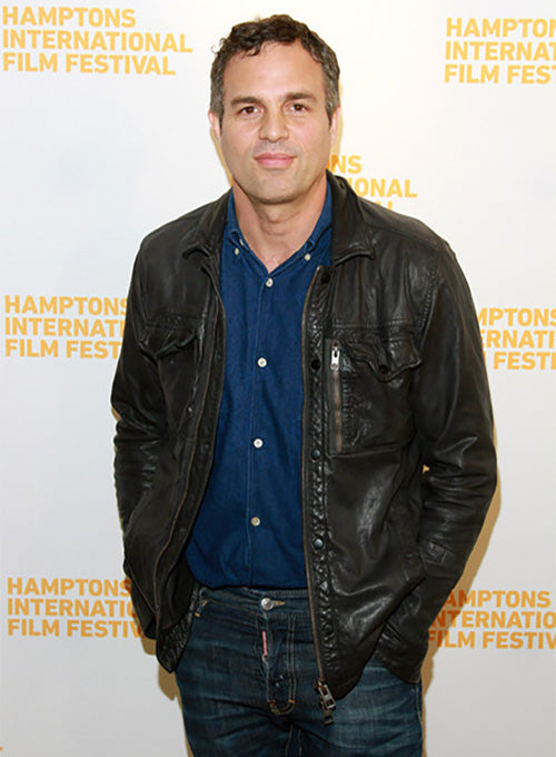 Mark Ruffalo Hamptons Film Festival Leather Jacket