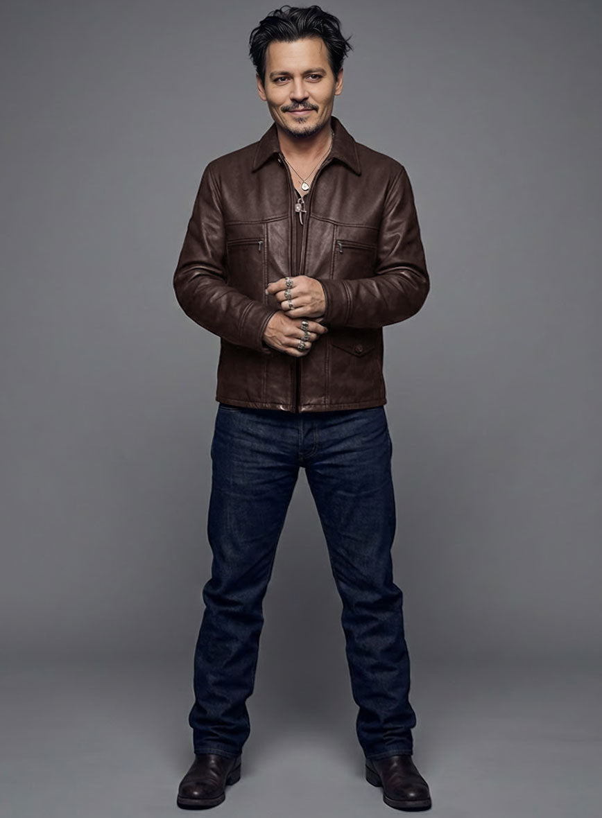 Johnny Depp Leather Jacket #1