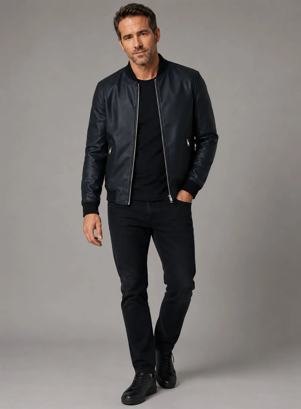 Ryan Reynolds Leather Jacket #5