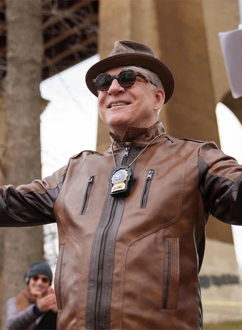 Steve Martin Only Murders in the Building Leather Jacket