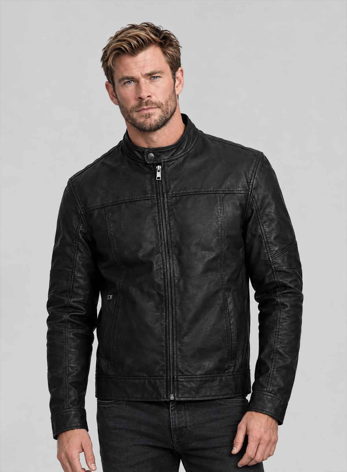 Chris Hemsworth Leather Jacket #1