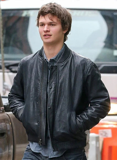 Ansel Elgort Leather Jacket - Iron Crest Leather