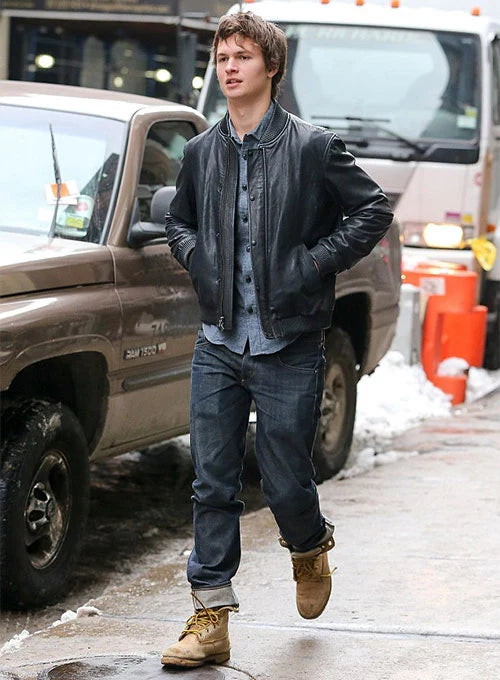 Ansel Elgort Leather Jacket - Iron Crest Leather