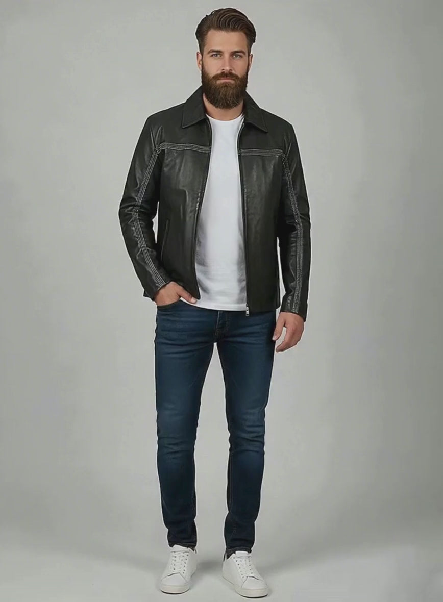 Daniel Craig Layer Cake Leather Jacket