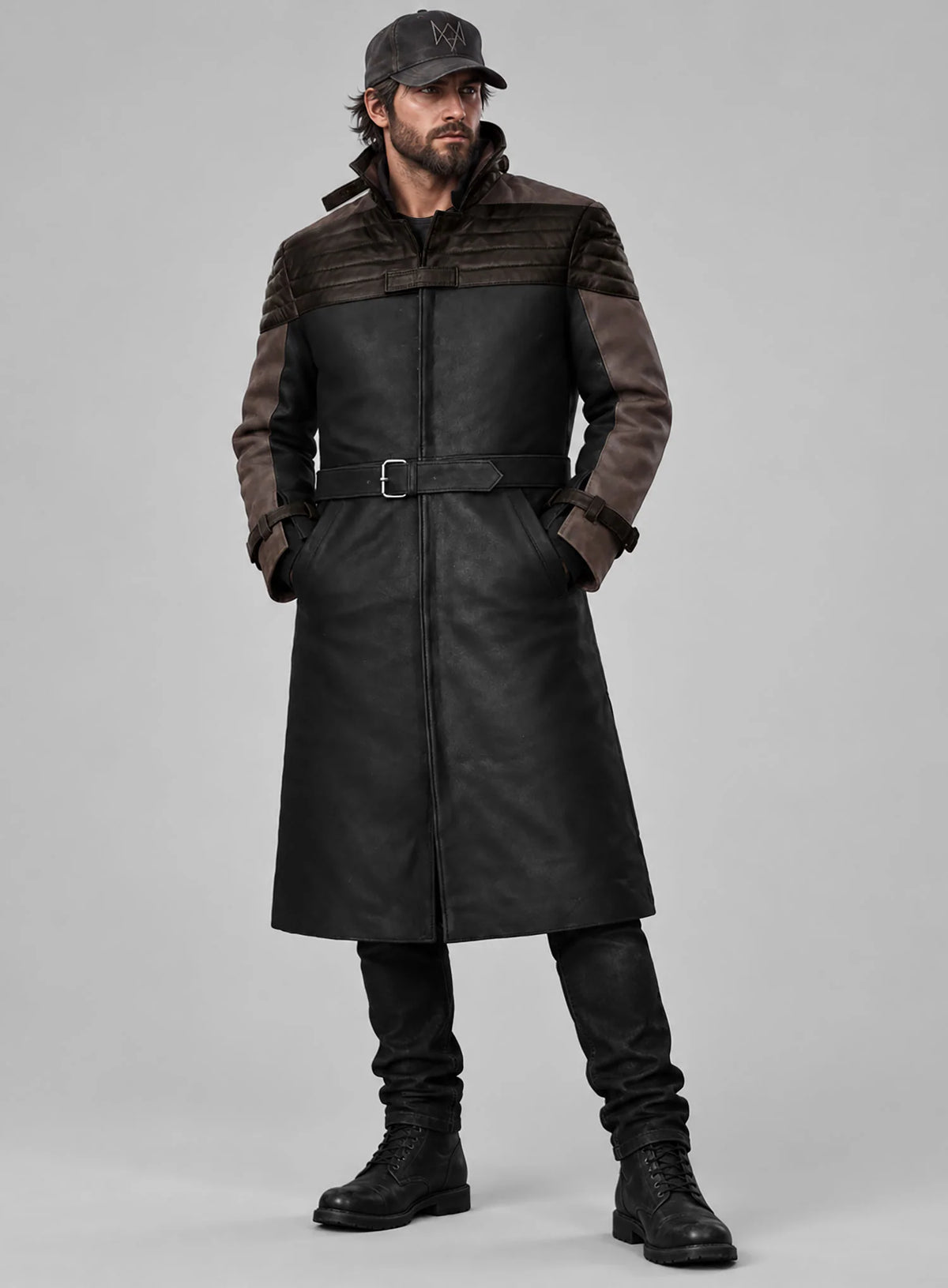 Watch Dogs 3 Legion Aiden Leather Trench Coat