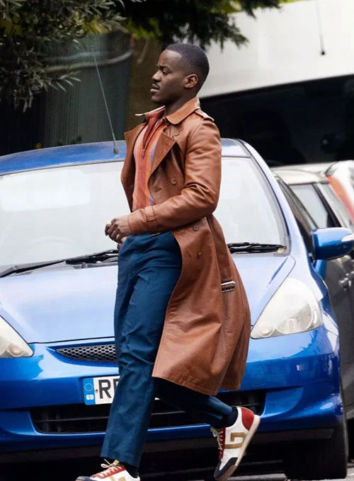 Ncuti Gatwa Doctor Who Leather Long Coat