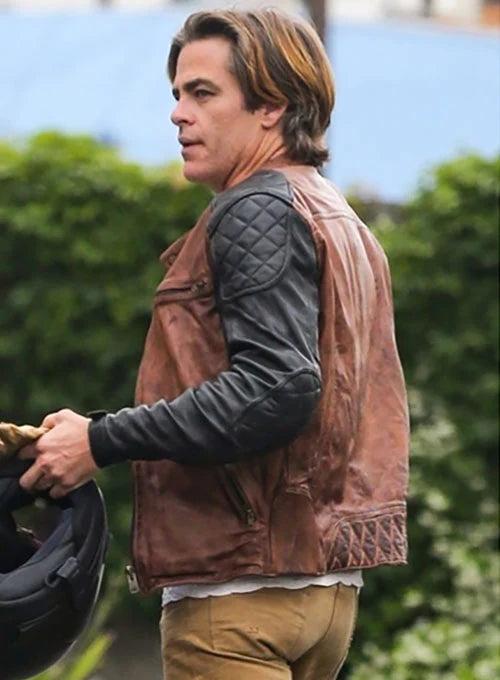 Ed Westwick Leather Trench Coat