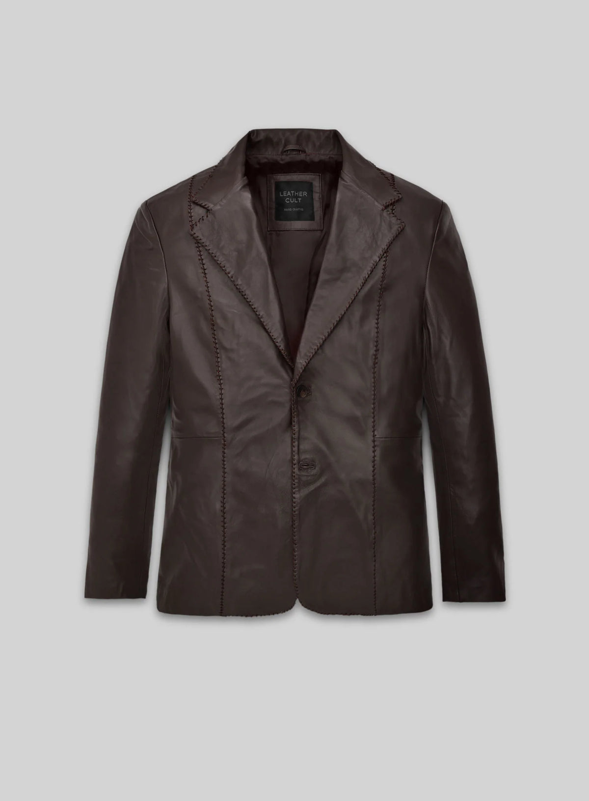 Michael Shannon Elvis &amp; Nixon Leather Blazer
