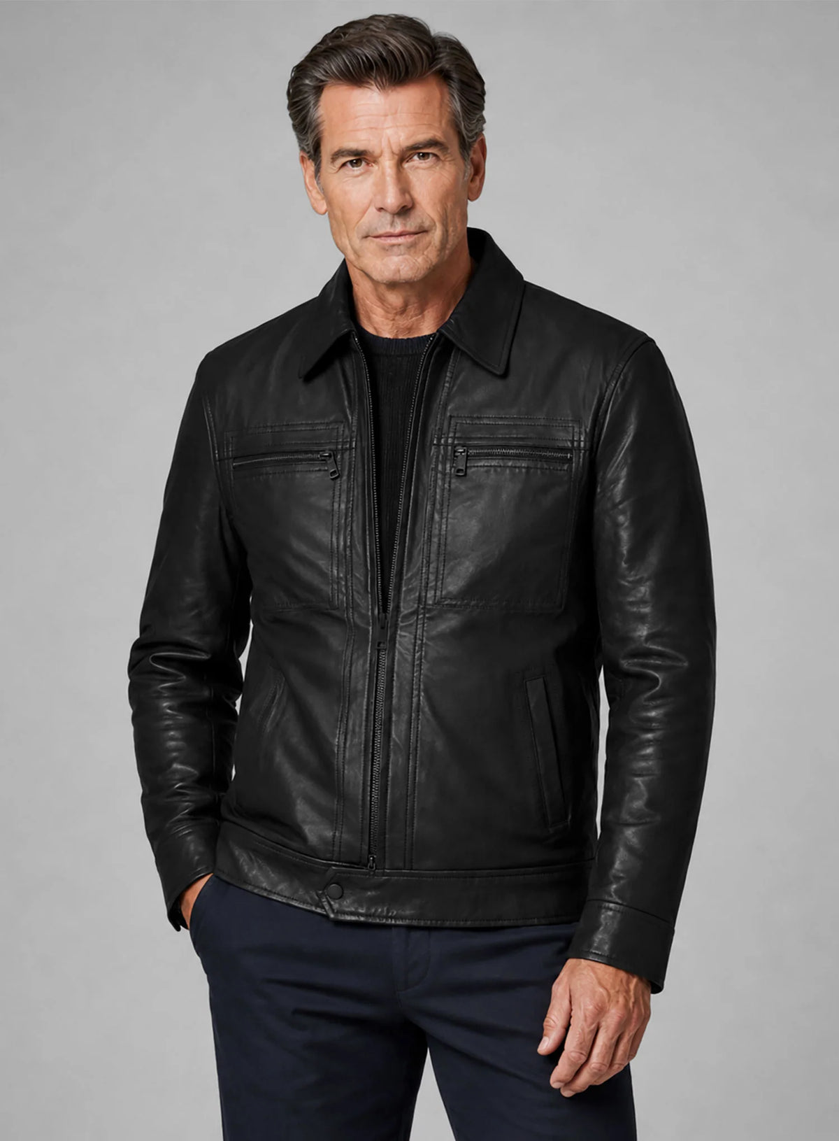 Pierce Brosnan The Out-Laws Leather Jacket