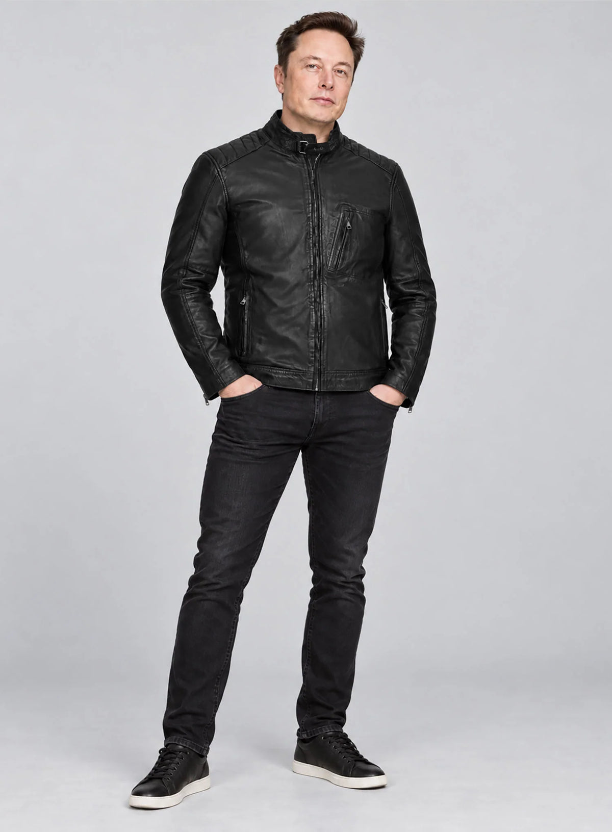 Elon Musk Leather Jacket #1