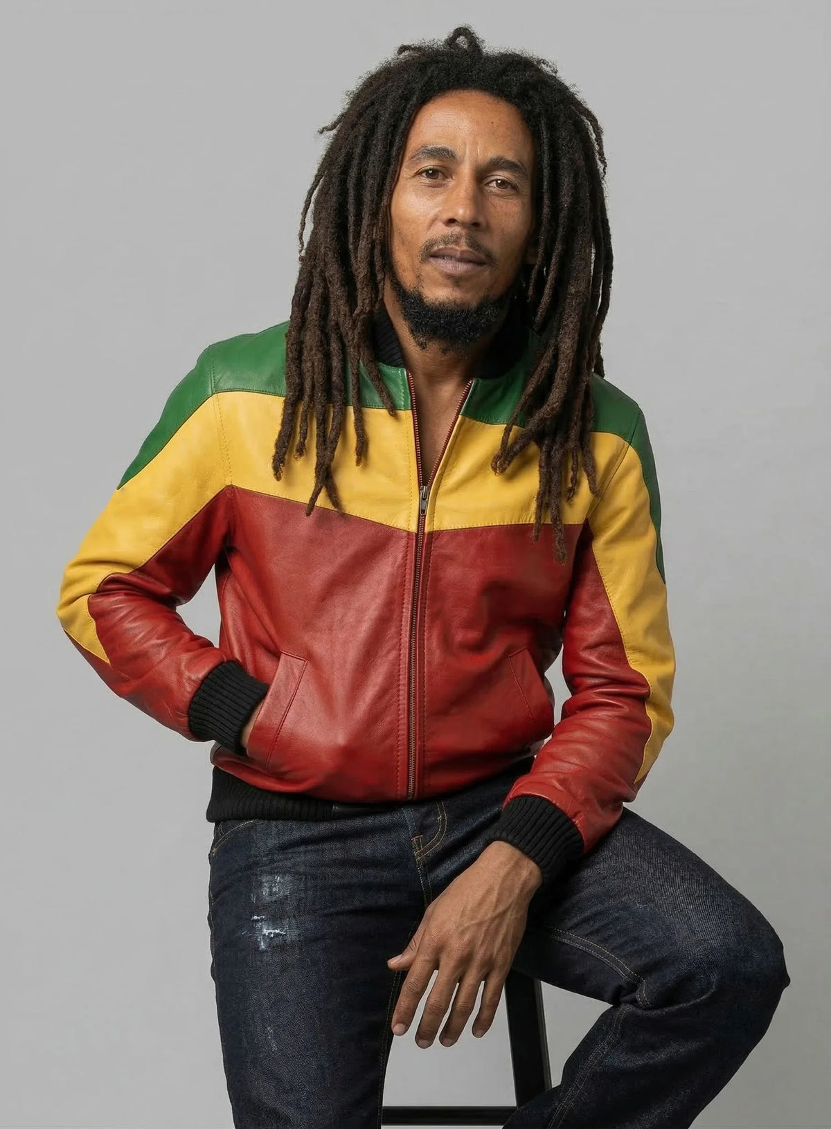 Bob Marley Leather Jacket