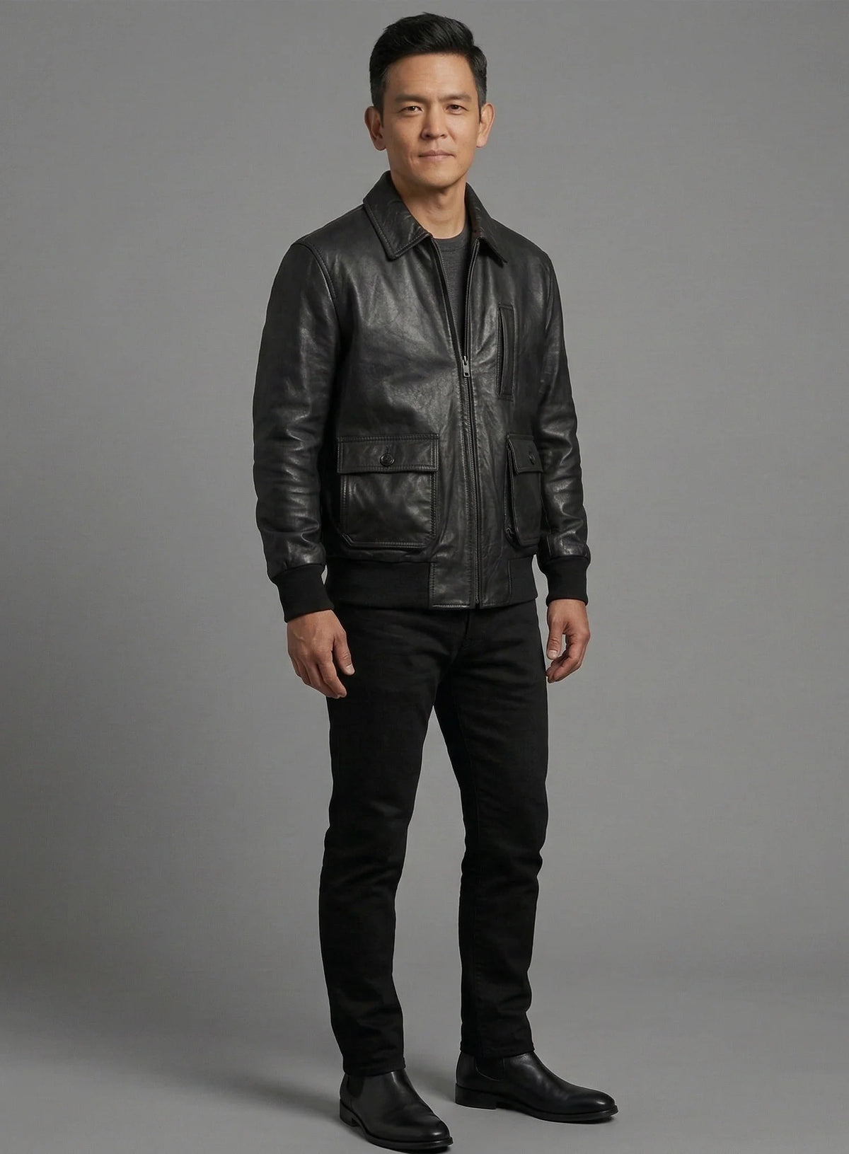 John Cho Leather Jacket - Iron Crest Leather