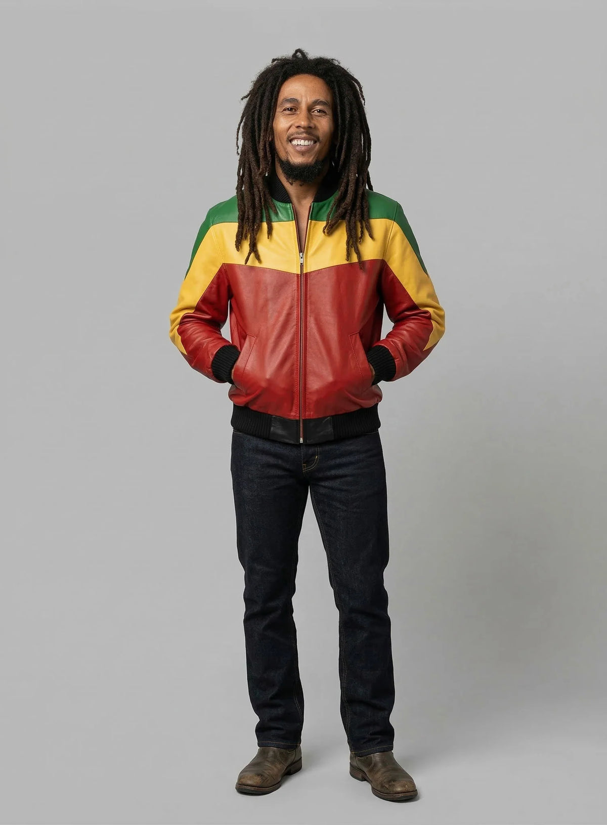 Bob Marley Leather Jacket