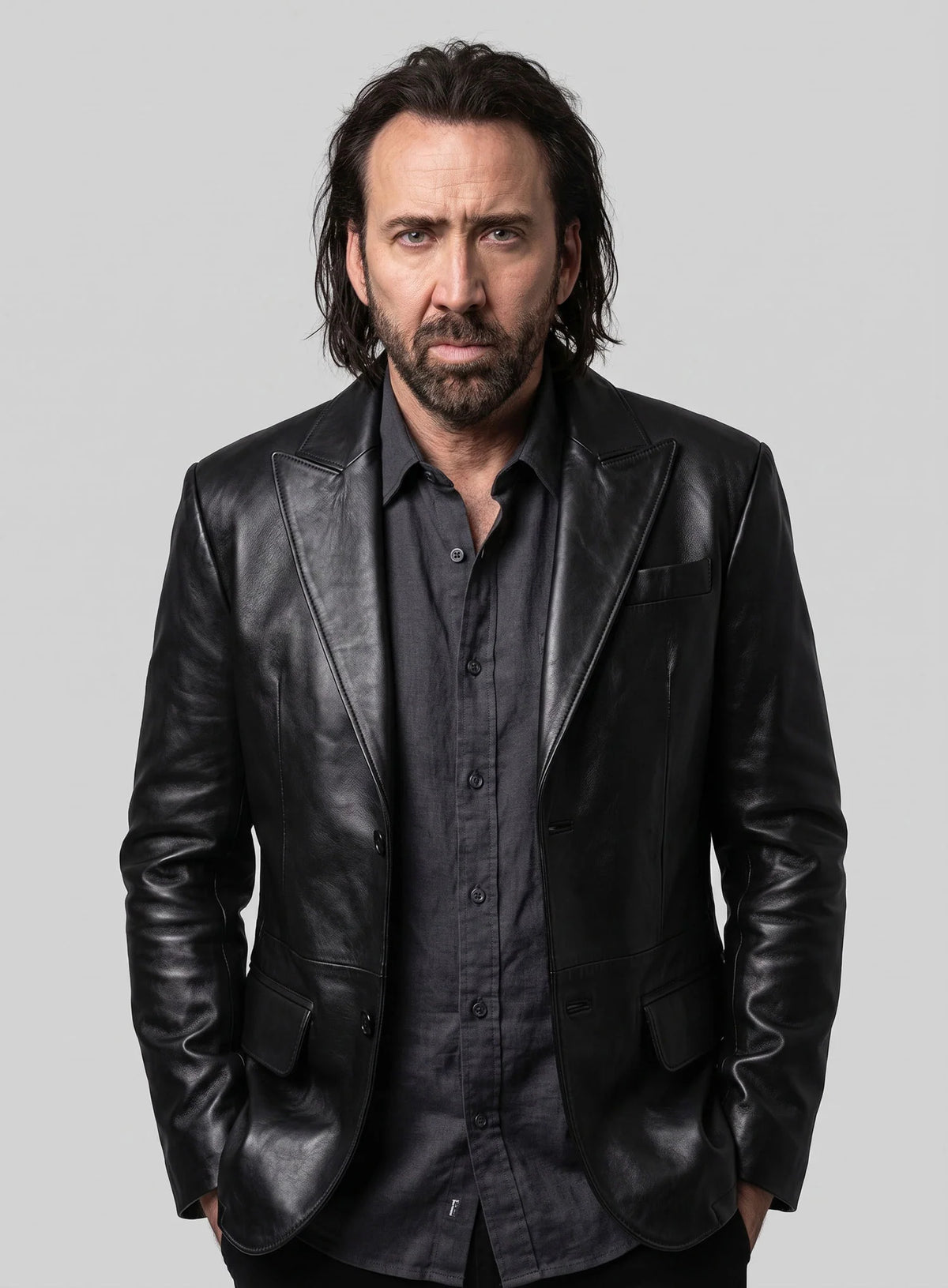 Nicolas Cage Prisoners of the Ghostland Leather Blazer
