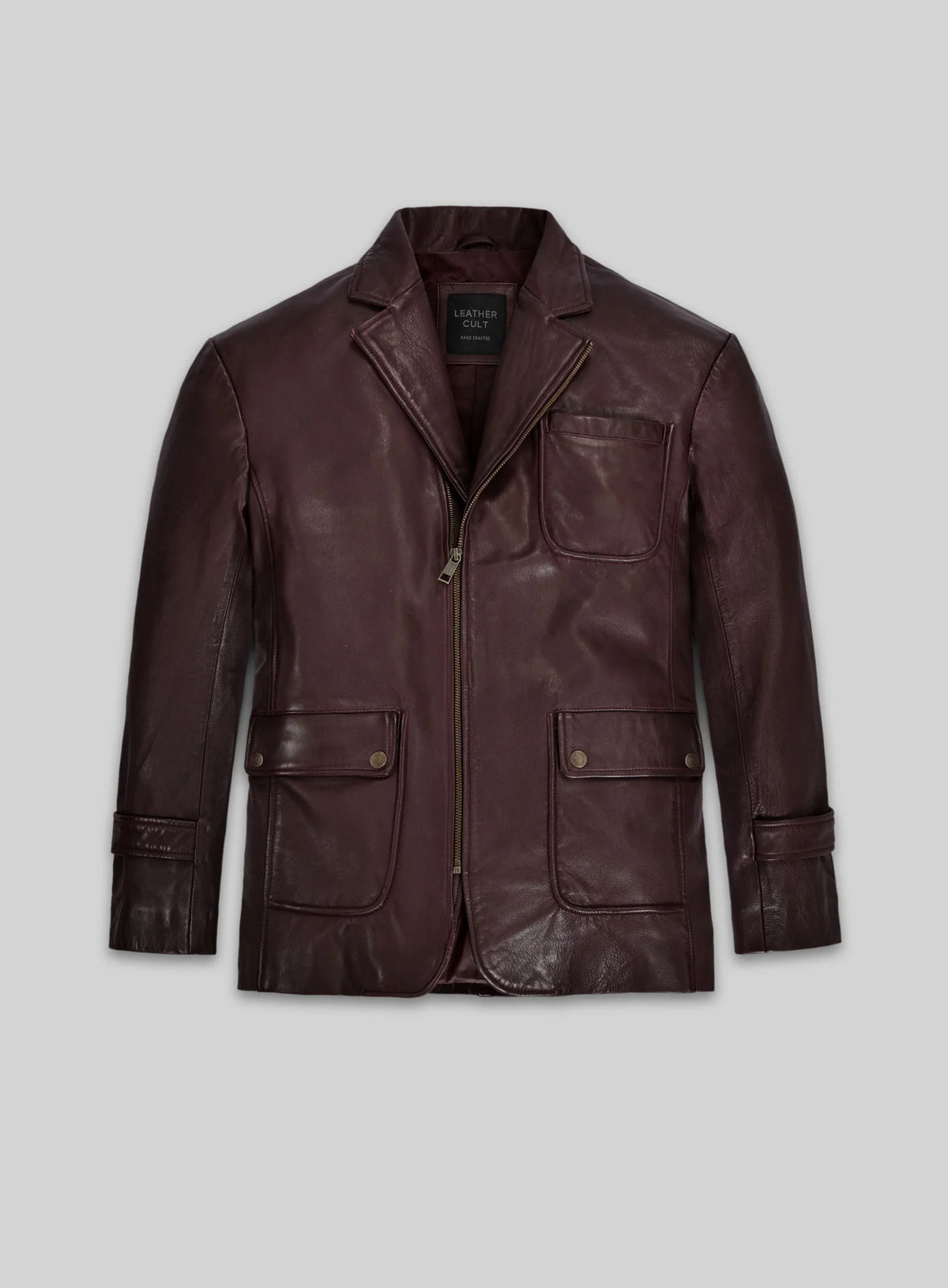Robert Downey Jr Leather Blazer #1