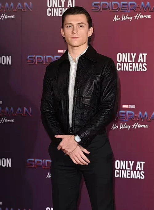 Tom Holland Leather Jacket #2