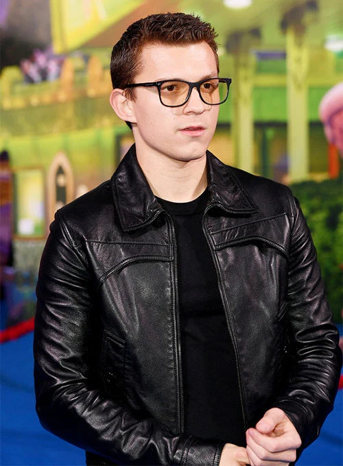 Tom Holland Leather Jacket #1