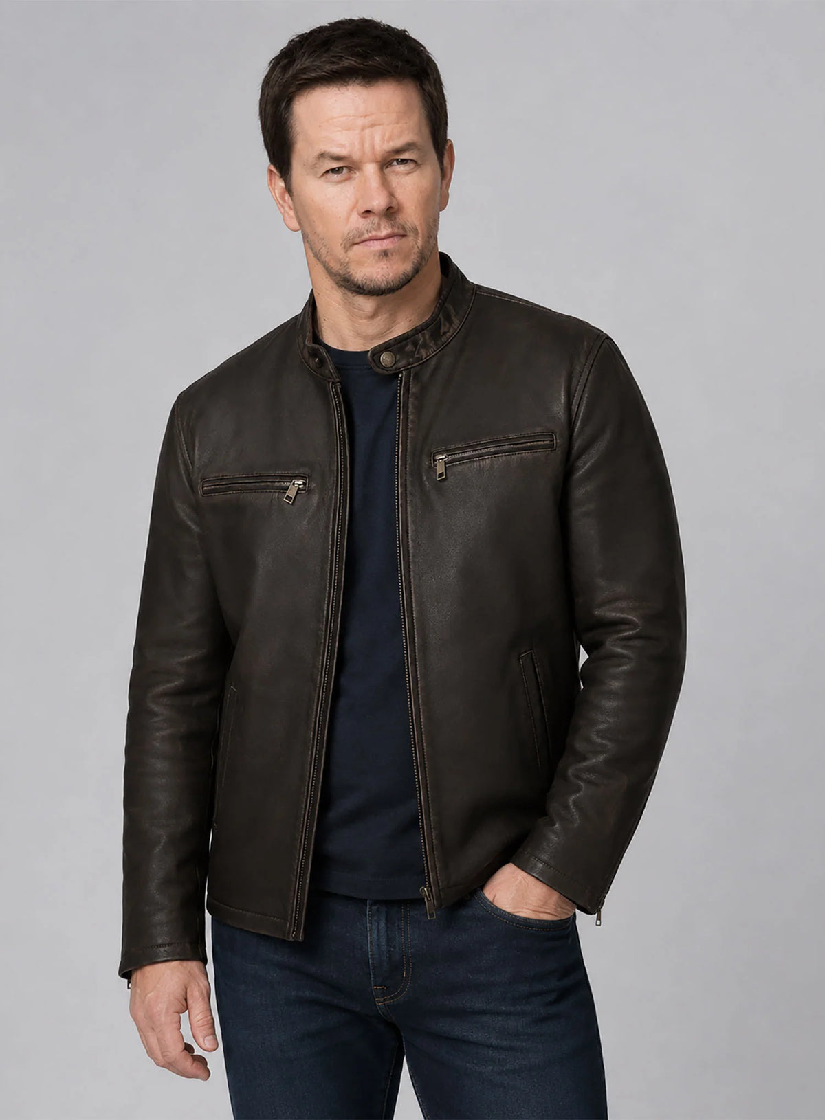 Mark Wahlberg Contraband Leather Jacket