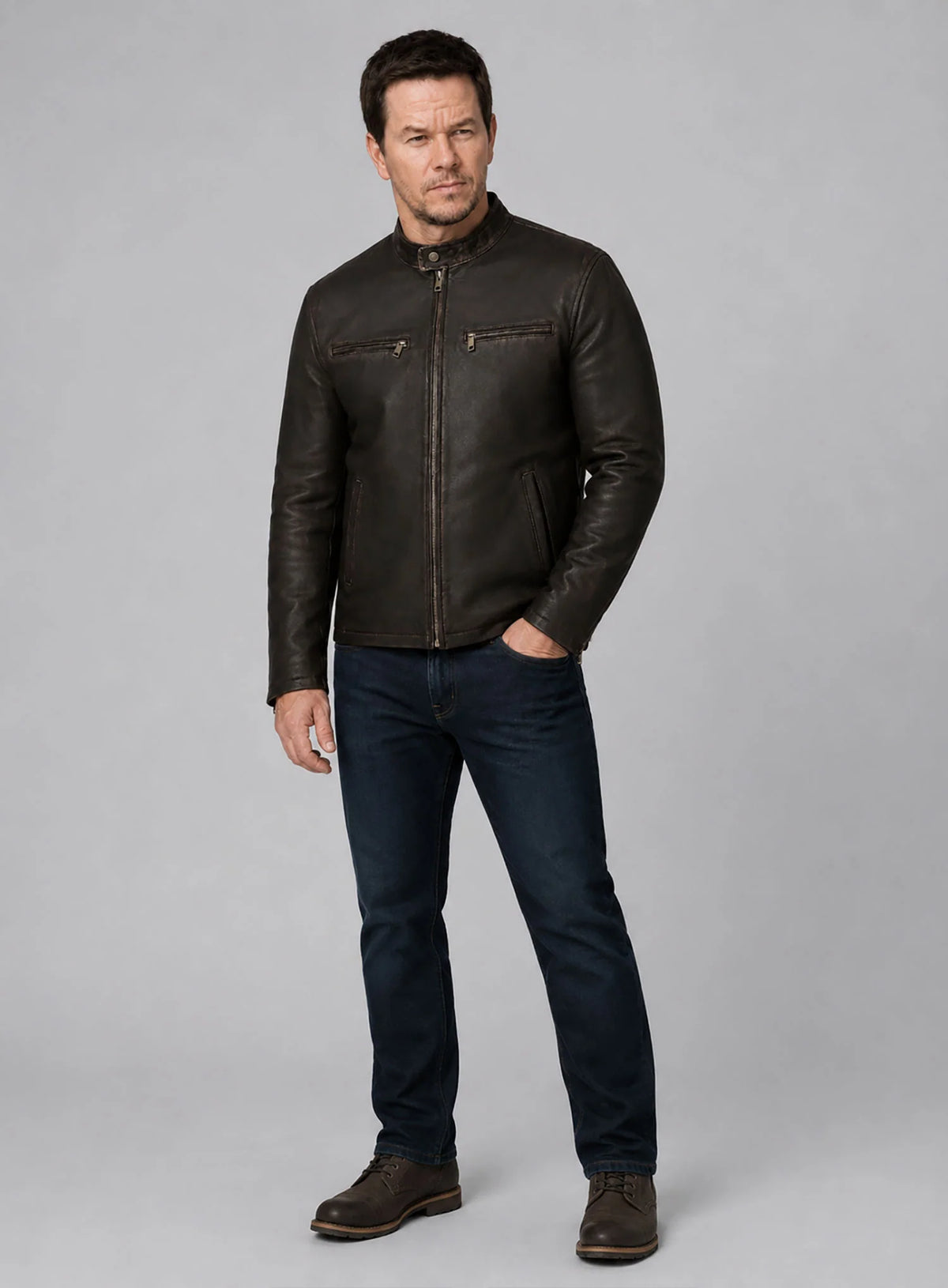 Mark Wahlberg Contraband Leather Jacket