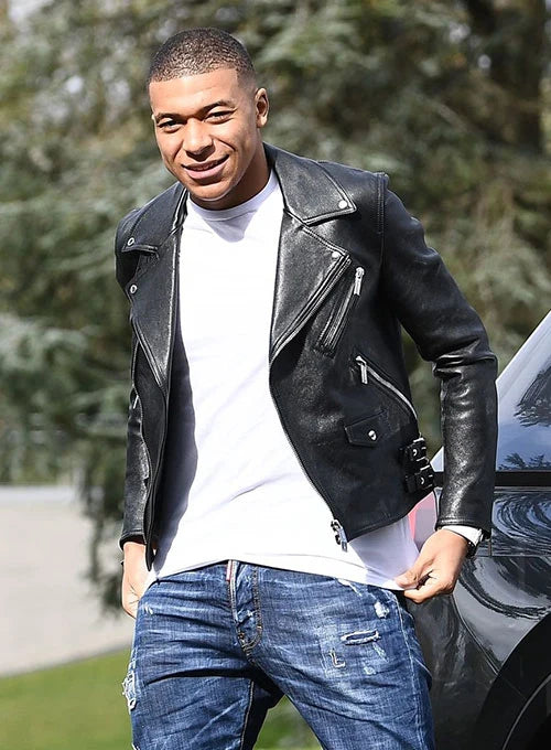 Kylian Mbappe Leather Jacket