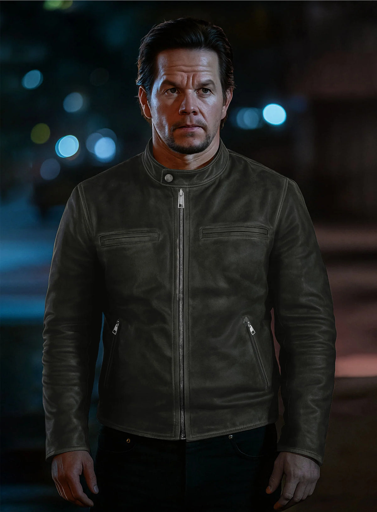 Mark Wahlberg Daddy's Home Leather Jacket