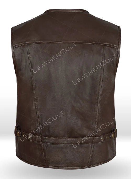 Chris Pratt Jurassic World Fallen Kingdom Leather Vest