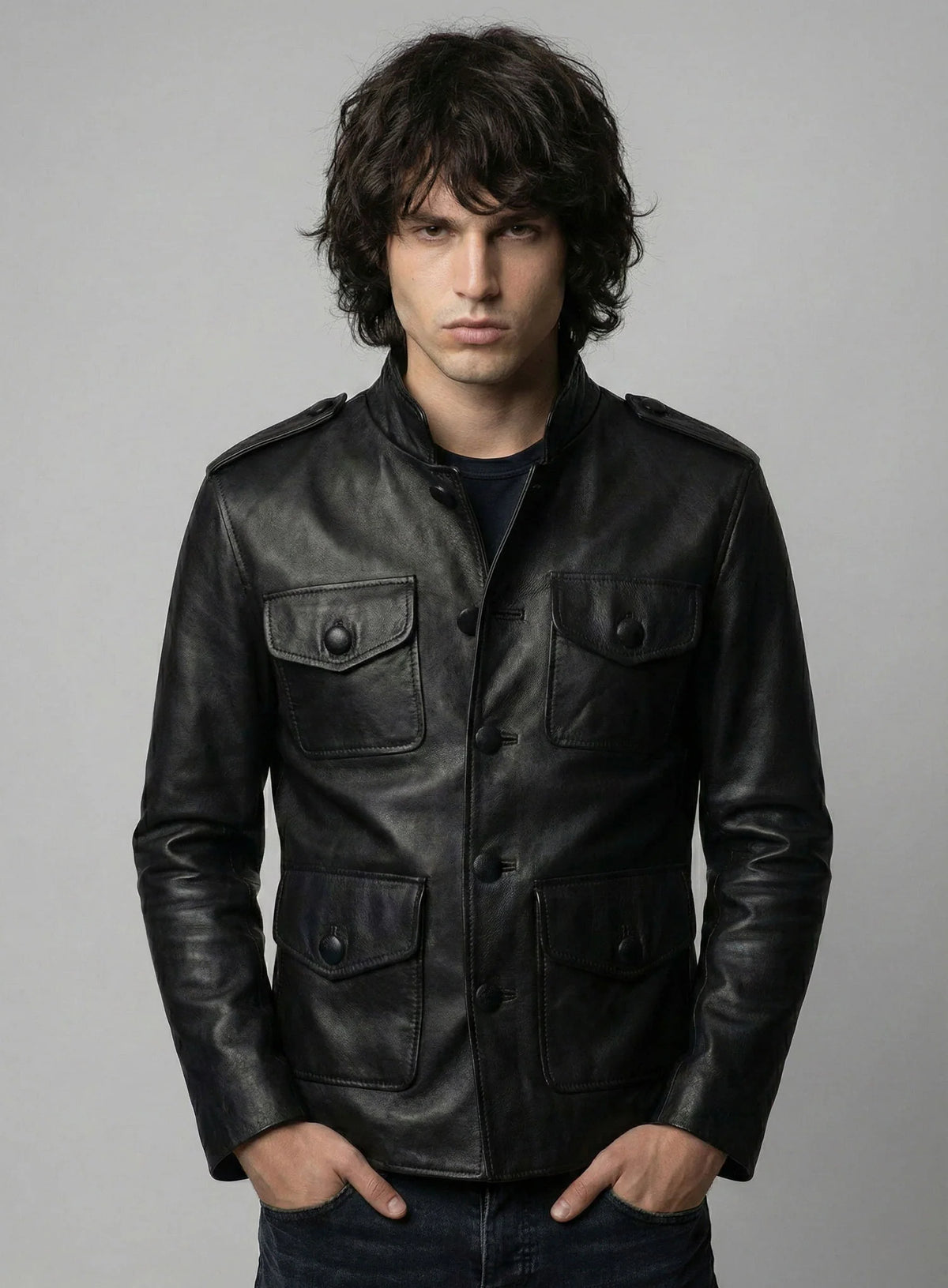 Jim Morrison Leather Jacket #2