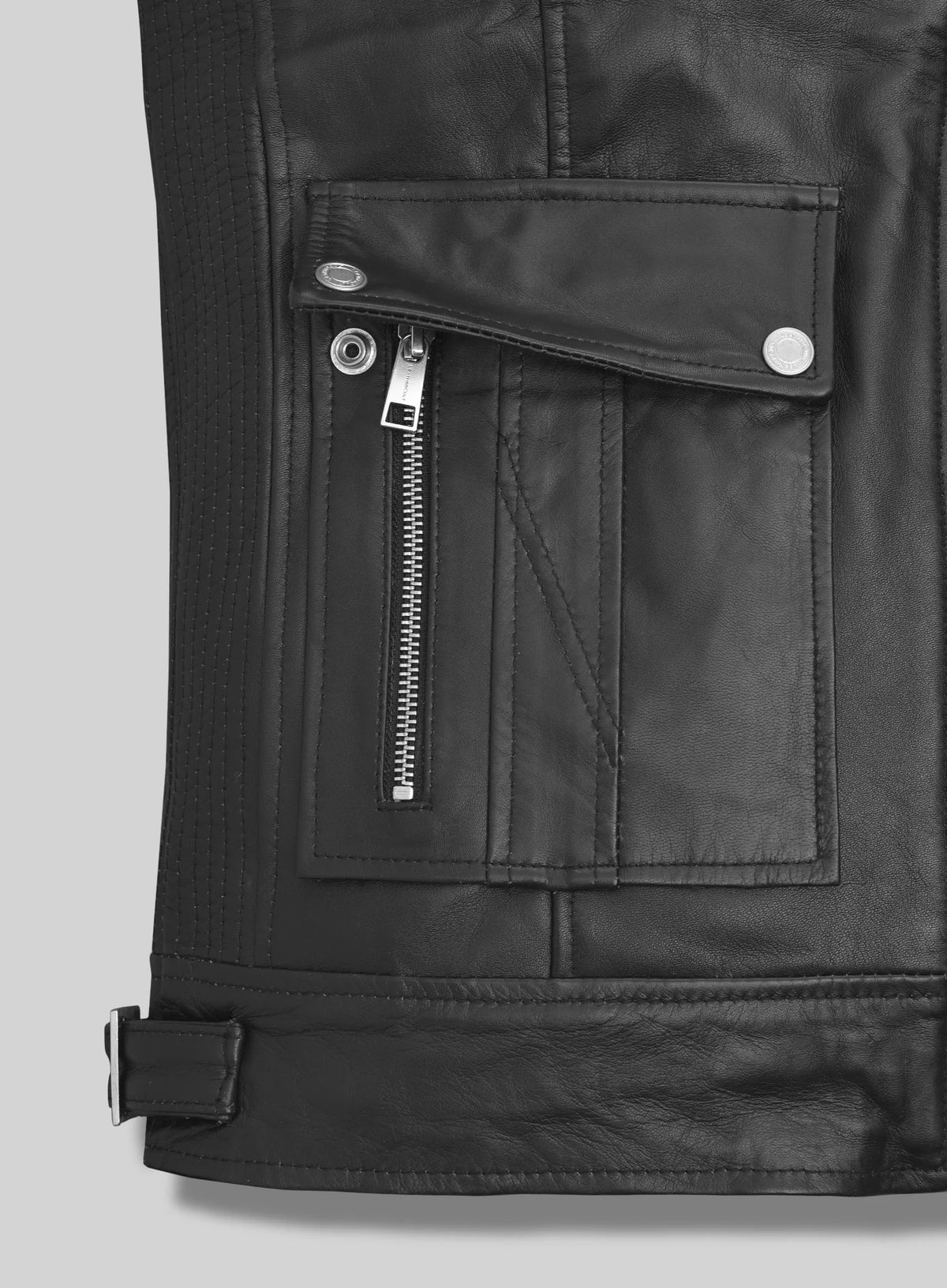 Michael B Jordan Leather Long Coat
