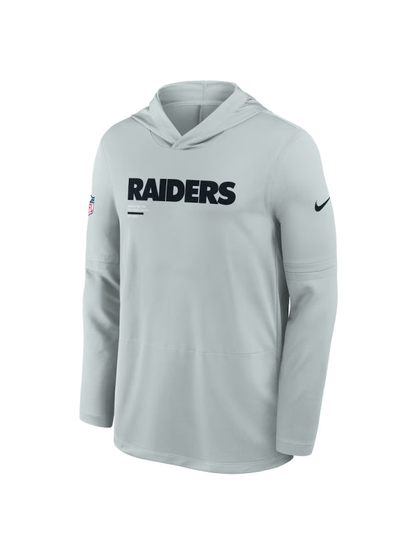 Las Vegas Raiders Sideline Performance Long Sleeve Hoodie T-Shirt