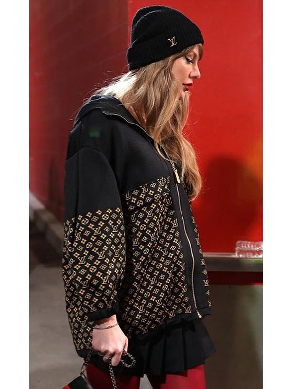 Taylor Swift Louis Vuitton Monogram Jacquard Knit Jacket