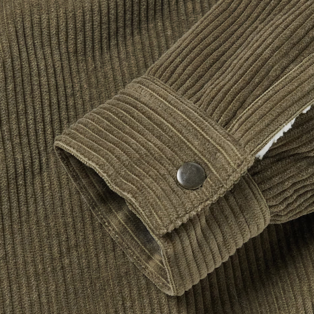Mens Soft Shearling Corduroy Jacket