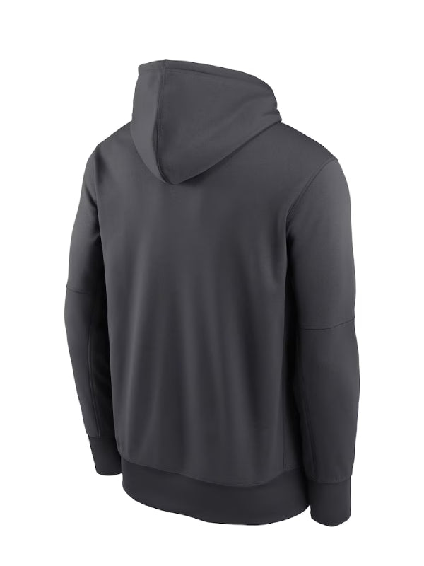 Pittsburgh Steelers Nike Anthracite Toss Sweep Performance Hoodie